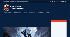 Desktop Screenshot of geekgirlauthority.com